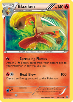 Blaziken #28 Blaziken - Primal Clash - #28 - Pokemon TCG card