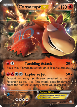 Camerupt-EX #29 Camerupt-EX - Primal Clash - #29 - Pokemon TCG card
