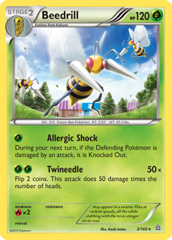 Beedrill - Primal Clash - #3 - Pokemon TCG card