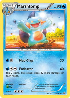 Marshtomp #34 Marshtomp - Primal Clash - #34 - Pokemon TCG card