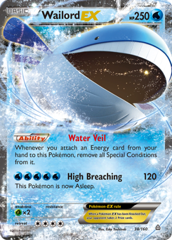 Wailord-EX #38 Wailord-EX - Primal Clash - #38 - Pokemon TCG card