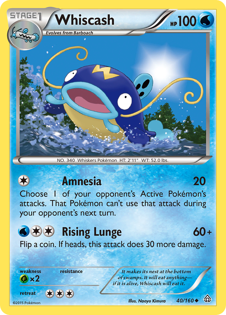 Whiscash - Primal Clash - #40 - Pokemon TCG card