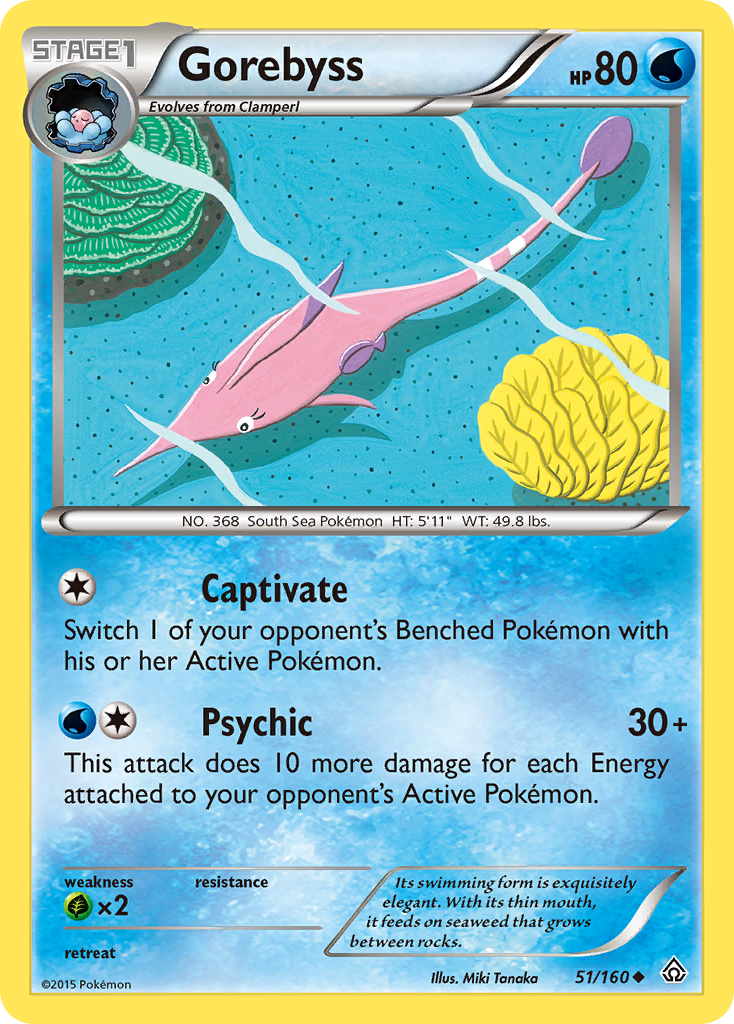 Gorebyss - Primal Clash - #51 - Pokemon TCG card