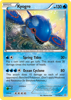 Kyogre - Primal Clash - #53 - Pokemon TCG card
