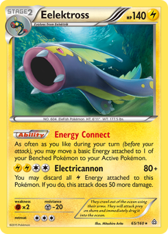 Eelektross - Primal Clash - #65 - Pokemon TCG card