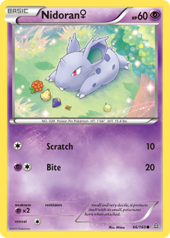Nidoran ♀ #66 Nidoran ♀ - Primal Clash - #66 - Pokemon TCG card