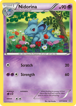 Nidorina - Primal Clash - #67 - Pokemon TCG card