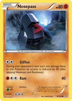 Nosepass #78 Nosepass - Primal Clash - #78 - Pokemon TCG card