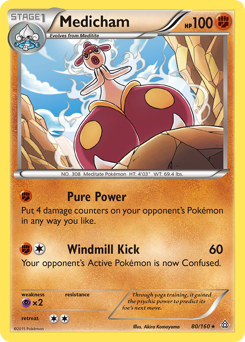 Medicham #80 Medicham - Primal Clash - #80 - Pokemon TCG card