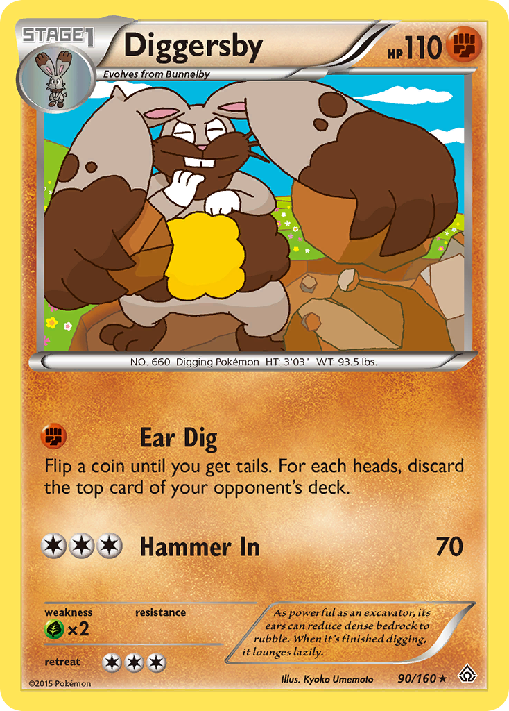 Diggersby - Primal Clash - #90 - Pokemon TCG card