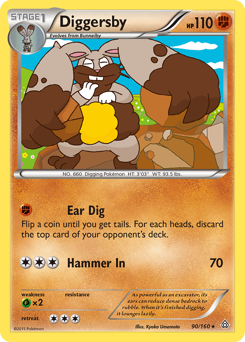 Diggersby #90 Diggersby - Primal Clash - #90 - Pokemon TCG card
