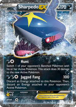 Sharpedo-EX - Primal Clash - #91 - Pokemon TCG card