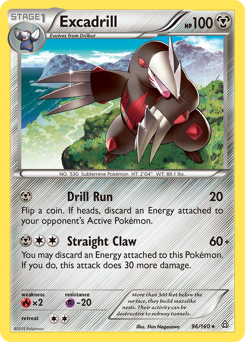 Excadrill #96 Excadrill - Primal Clash - #96 - Pokemon TCG card