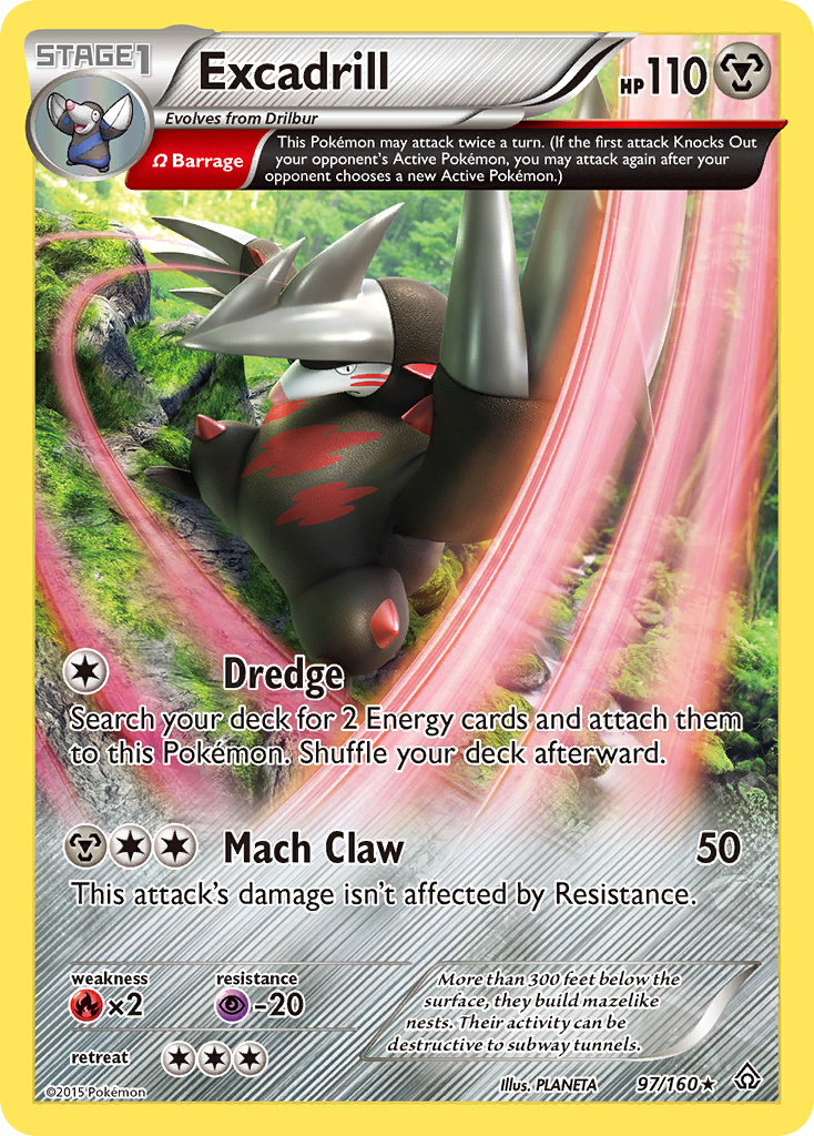 Excadrill - Primal Clash - #97 - Pokemon TCG card