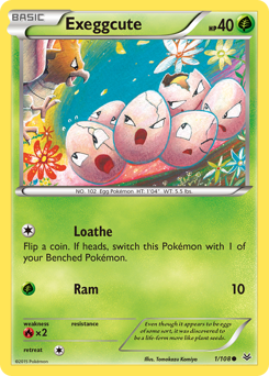 Exeggcute - Roaring Skies - #1 - Pokemon TCG card