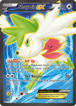 Shaymin-EX - Roaring Skies - #106 - Pokemon TCG card