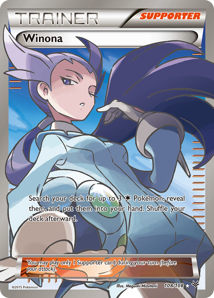 Winona - Roaring Skies - #108 - Pokemon TCG card