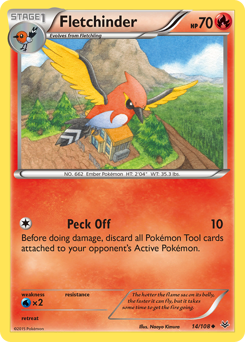 Fletchinder - Roaring Skies - #14 - Pokemon TCG card