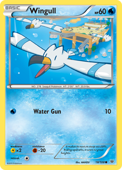 Wingull - Roaring Skies - #18 - Pokemon TCG card