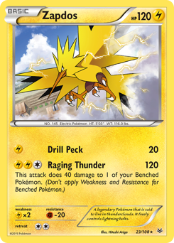 Zapdos - Roaring Skies - #23 - Pokemon TCG card