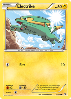Electrike - Roaring Skies - #24 - Pokemon TCG card