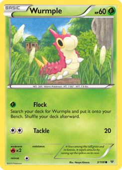 Wurmple - Roaring Skies - #3 - Pokemon TCG card