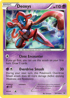 Deoxys #33 Deoxys - Roaring Skies - #33 - Pokemon TCG card