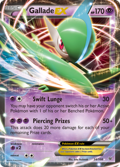 Gallade-EX #34 Gallade-EX - Roaring Skies - #34 - Pokemon TCG card