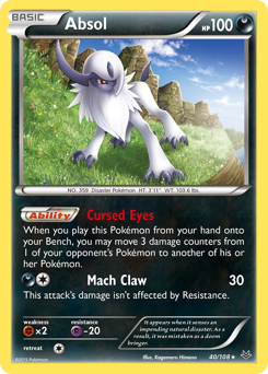 Absol #40 Absol - Roaring Skies - #40 - Pokemon TCG card