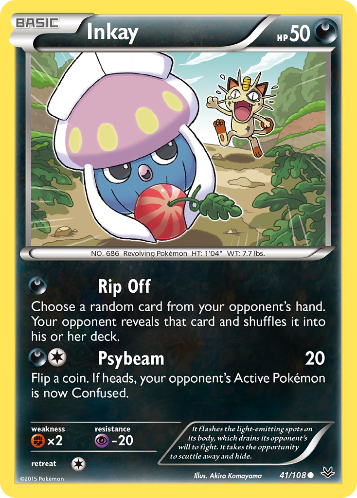 Inkay - Roaring Skies - #41 - Pokemon TCG card