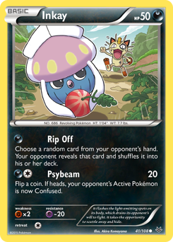 Inkay #41 Inkay - Roaring Skies - #41 - Pokemon TCG card
