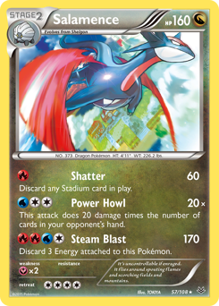 Salamence #57 Salamence - Roaring Skies - #57 - Pokemon TCG card