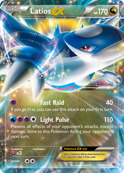 Latios-EX #58 Latios-EX - Roaring Skies - #58 - Pokemon TCG card