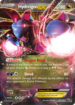 Hydreigon-EX #62 Hydreigon-EX - Roaring Skies - #62 - Pokemon TCG card