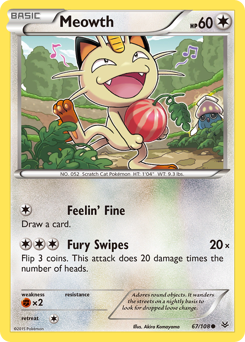 Meowth #67 Meowth - Roaring Skies - #67 - Pokemon TCG card