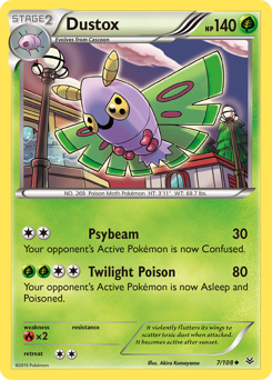 Dustox #7 Dustox - Roaring Skies - #7 - Pokemon TCG card