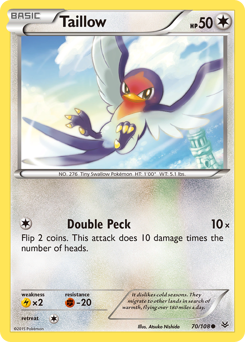 Taillow - Roaring Skies - #70 - Pokemon TCG card
