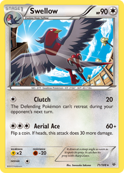 Swellow #71 Swellow - Roaring Skies - #71 - Pokemon TCG card