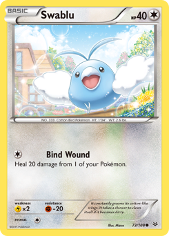 Swablu #73 Swablu - Roaring Skies - #73 - Pokemon TCG card