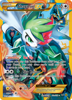 Shaymin-EX - Roaring Skies - #77a - Pokemon TCG card