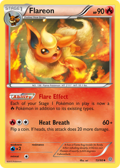 Flareon #13 Flareon - Ancient Origins - #13 - Pokemon TCG card