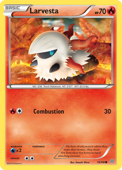 Larvesta - Ancient Origins - #16 - Pokemon TCG card