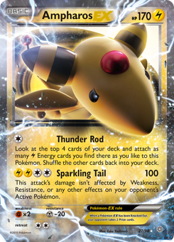 Ampharos-EX #27 Ampharos-EX - Ancient Origins - #27 - Pokemon TCG card