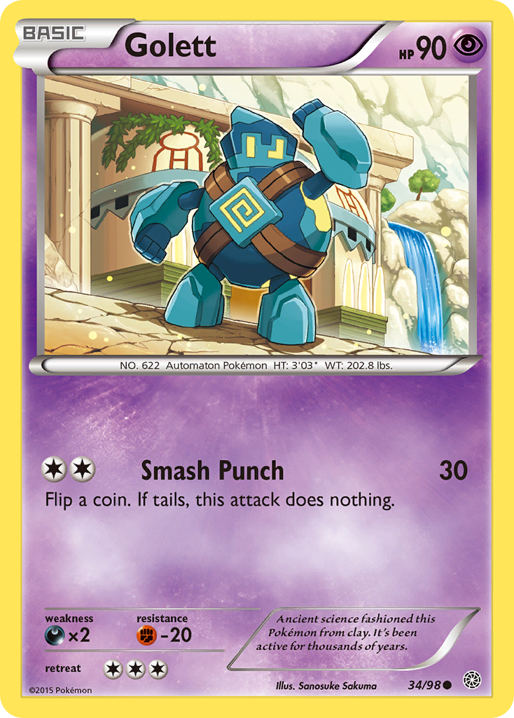 Golett - Ancient Origins - #34 - Pokemon TCG card