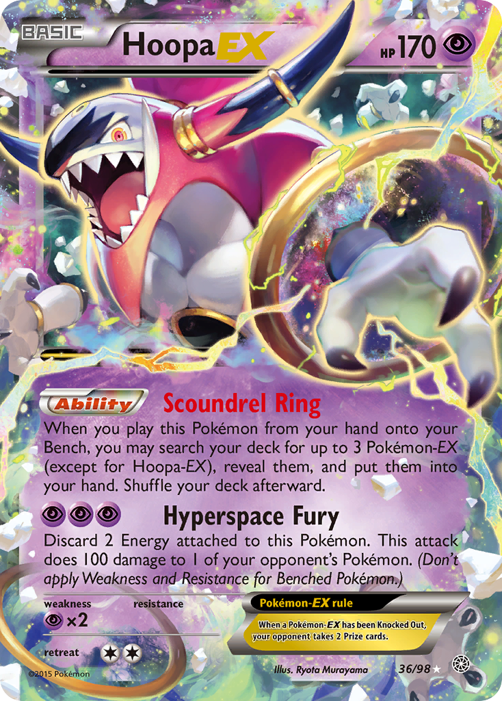 Hoopa-EX - Ancient Origins - #36 - Pokemon TCG card