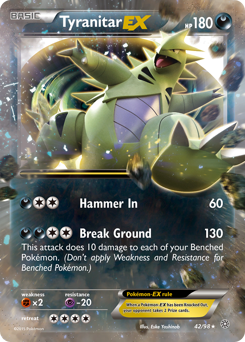 Tyranitar-EX - Ancient Origins - #42 - Pokemon TCG card
