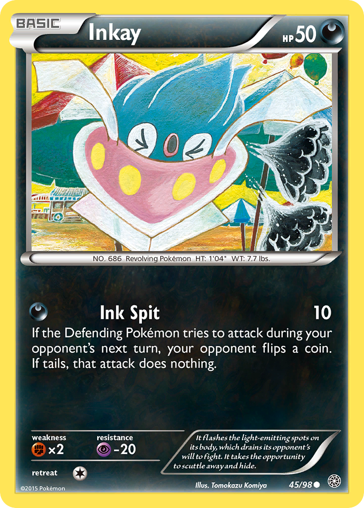 Inkay - Ancient Origins - #45 - Pokemon TCG card