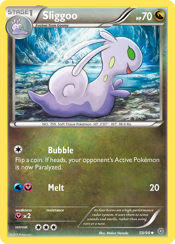 Sliggoo - Ancient Origins - #59 - Pokemon TCG card