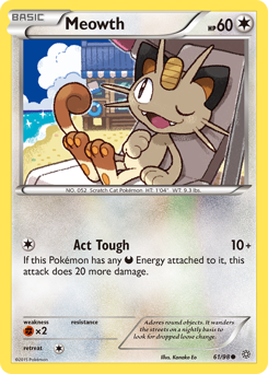 Meowth #61 Meowth - Ancient Origins - #61 - Pokemon TCG card