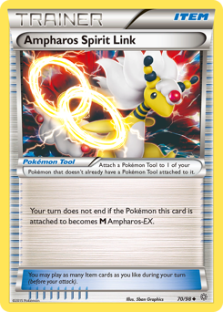 Ampharos Spirit Link #70 Ampharos Spirit Link - Ancient Origins - #70 - Pokemon TCG card